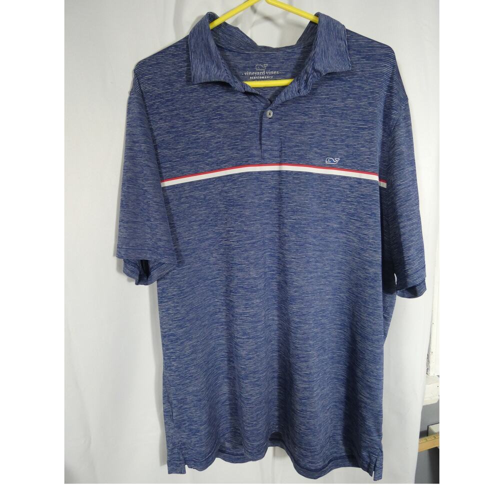 Vineyard Vines Performance Men's XL Polo Shirt Athleisure Golf Preppy